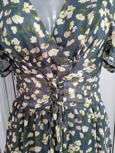 Floral Corset Waisted Dress