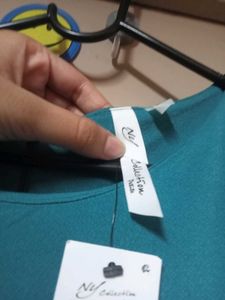 Elegant Teal Top