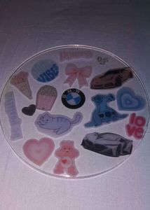 Cute Sticker Decor Plate