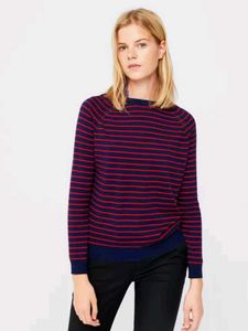 Navy &amp; Red Stripped Sweater