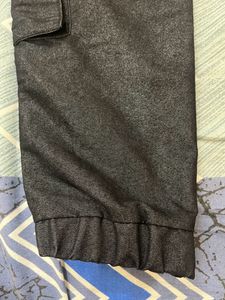 Highlander Men Charcoal Cargo Jogger Trousers