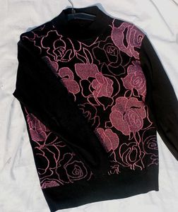 Black Printed Pullover 🖤🛍️