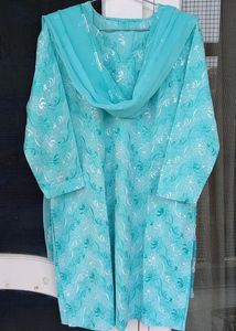 Stitched Salwar Suit Set With Dupatta