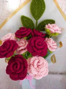 Crochet Rose Bouquet