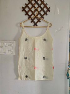 Floral Embroidered Tank Top