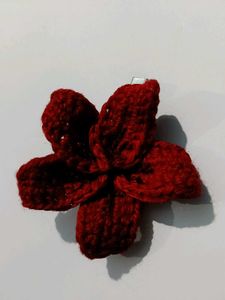 Red Flower Hair Clip