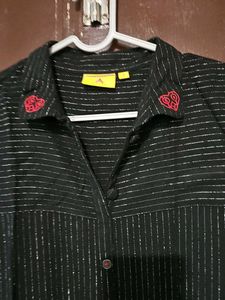 Silver And Black Kurta, Elegant Comfortable