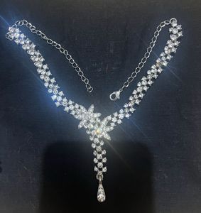 diamond necklace and earrings set