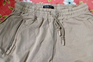 Beige Casual Joggers