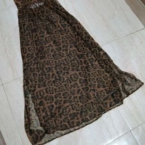 animal print maxi