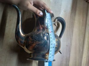Antique Silver Plated Hand Engraved Tea Coffee Pot