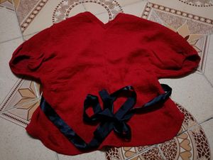 Red Top♥️Long Black Princess Ribbon