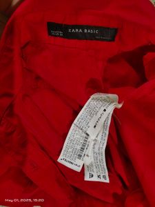 Zara Basic Red Mini Dress