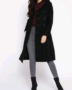 New Pure Wool Solid Coat