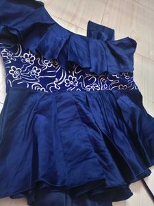 Blue Flowery Top