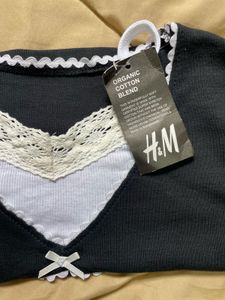 Lace Trim Bow Tie Crop Top