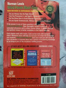 Word Power Made Easy Book For Sale