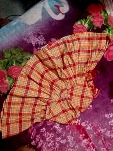 Plaid Ethnic Skirt