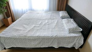 Floral Print Cotton Blend Bedding Set with Pillowc