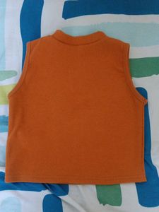Orange Sleeveless Top