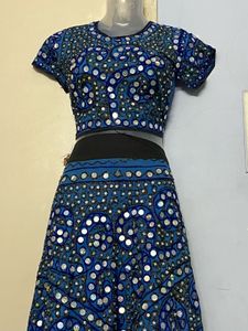 Mirror Work Lehenga Choli Set