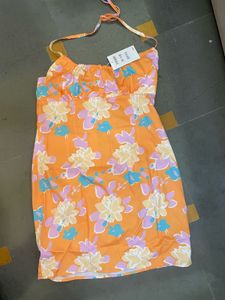 Floral Halter Mini Dress