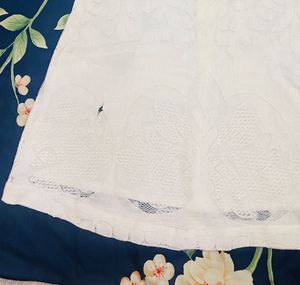 White Lace Mini Dress