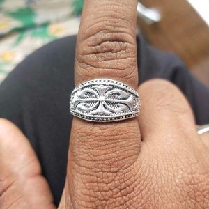 Pure Silver Antique Oxidised Turkish Ring 💍