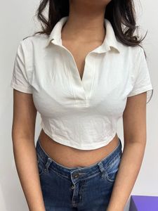 H&amp;M White Collar Shirt