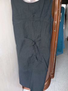 Embroidered Denim Dress