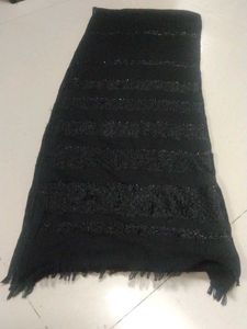 Black Embellished Scarf