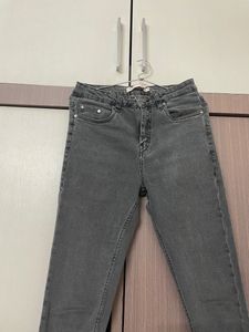 charcoal high waist skinny jeans