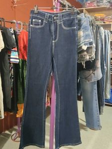 Stylish Women's Dark Blue Bootcut Jeans