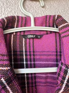 Plaid Short Sleeve Blazer