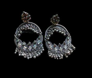 Silver Tone Dangle Earrings