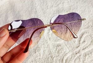 Heart Sunglasses - Gradient Lens