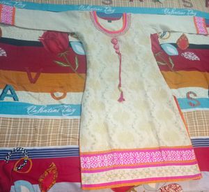 Full Sleeve Embroidery Long Kurta