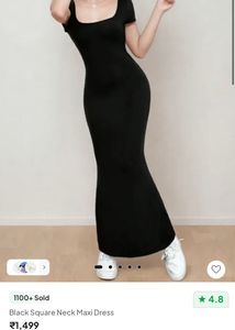 newme black bodycon dress