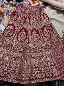 Maroon Embroidered Lehenga Choli