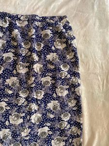 Floral Midi Skirt🩵