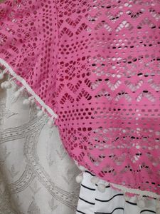 Pink Cape Style Top.