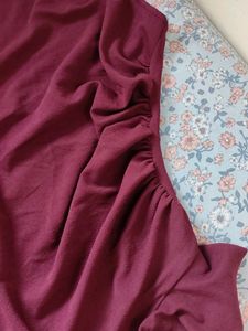 ✨ Burgundy Ruffle Maxi Dress *Belt Free*✨
