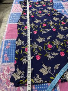 Blue Embroidery Shirt