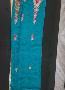 Elegant Teal Saree
