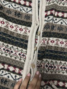 Patterned Knit Cardigan