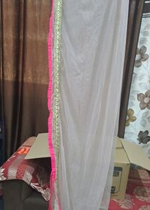 Lycra Gown With Pant And Dupatta- Mauve Color