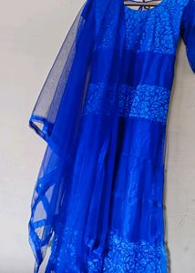 PRETTY BLUE LONG DRESS FOR WOMEN