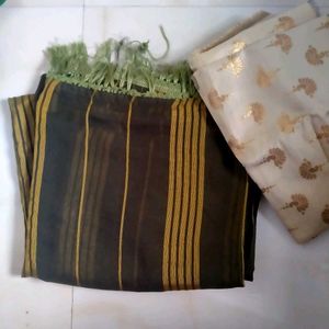 saari with blouse fabric