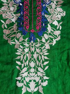 Green Embroidered Kurta