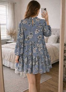 Floral Print Mini Dress